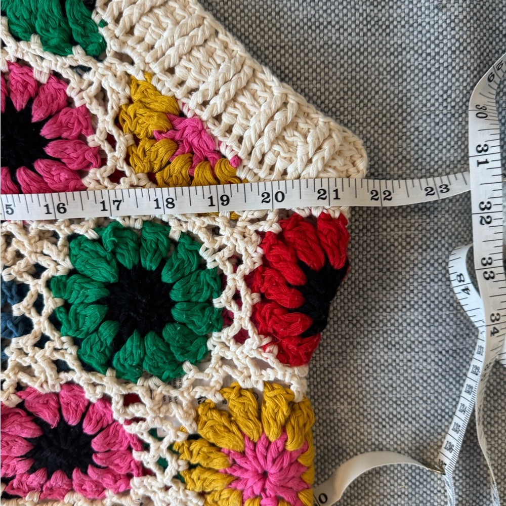FARM Rio Multicolor Crochet Tank Top NWOT - Picture 6 of 9